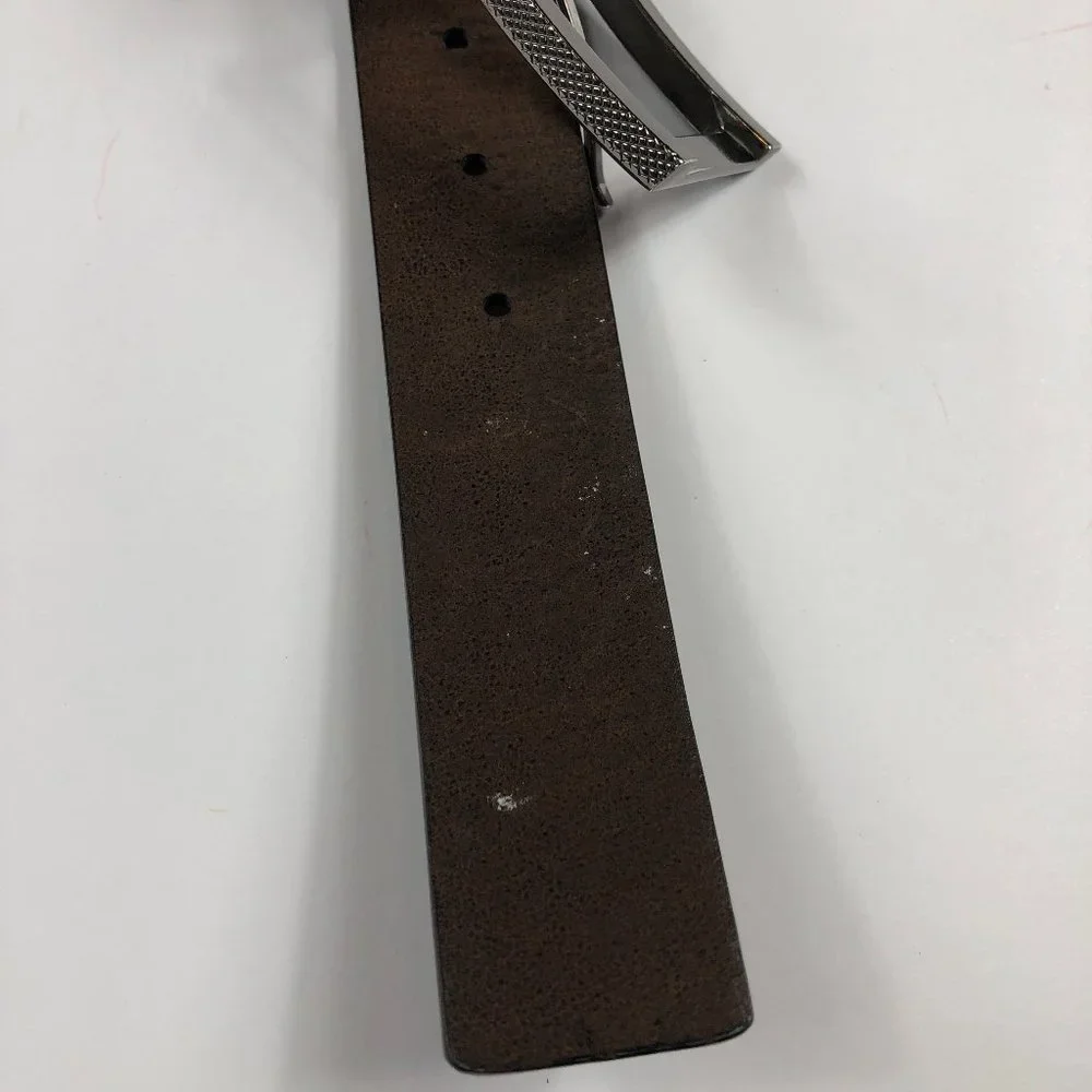 Kenneth Cole Reaction BIE Brown Genuine Leather Belt Cowboy Southwestern